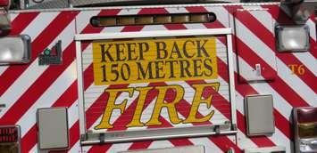 File photo of fire truck. (Photo by Miranda Chant, Blackburn News.)
