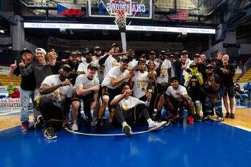 The London Lightning win the 2022 NBLC Championship against the KW Titans. June 01, 2022. (Photo supplied by Matt Hiscox Photography).