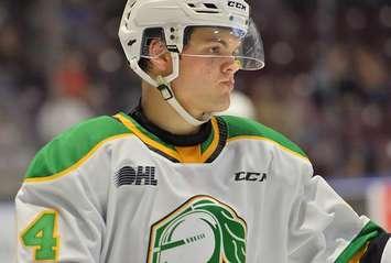 Jonathan Gruden of the London Knights. (Photo courtesy of Terry Wilson via OHL Iimages)
