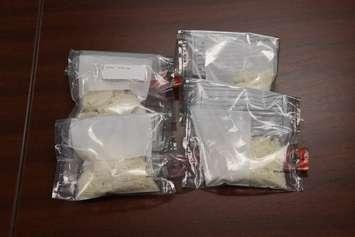 Crack cocaine seized by London police during raid of home on Wavell St., February 23, 2017.  Photo courtesy of London police.