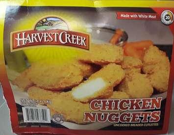 Erie Meat Products Ltd. is recalling Harvest Creek brand chicken nuggets because of a possible Salmonella contamination. (Photo courtesy of the Canadian Food Inspection Agency)
