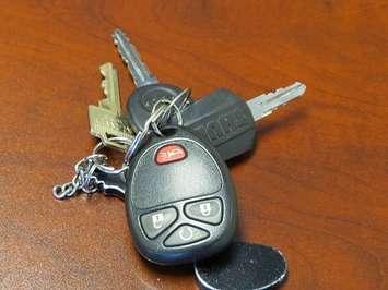 Vehicle keys and fob. (Photo by Miranda Chant, Blackburn News)